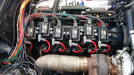 Tændspolere efter installationen